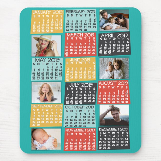 2019 Calendar (See Description for New Version)  Mouse Mat (Front)