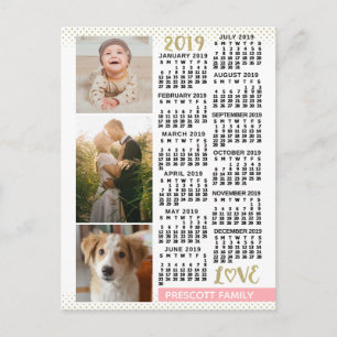 2019 Calendar (See Description for New Version)  Postcard