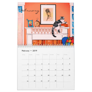 2019 Cat Calendar by Artist