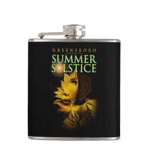 2019 Greensboro Summer Solstice Festival Keepsake Hip Flask