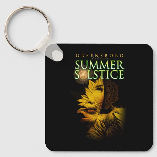 2019 Greensboro Summer Solstice Festival Keepsake Key Ring (Front)