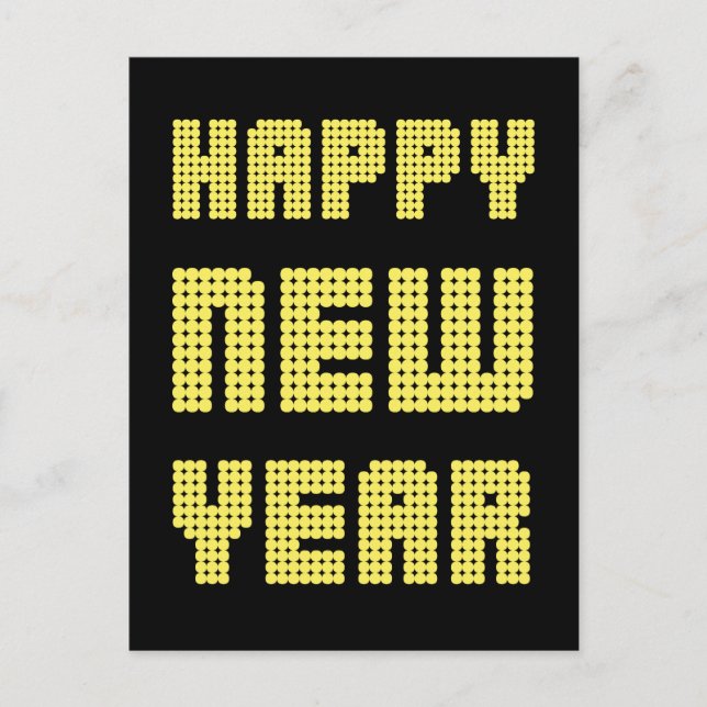2019 ~ Happy New Year Holiday Postcard (Front)