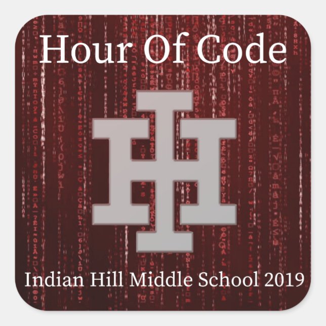 2019 Hour of Code Sticker (Front)