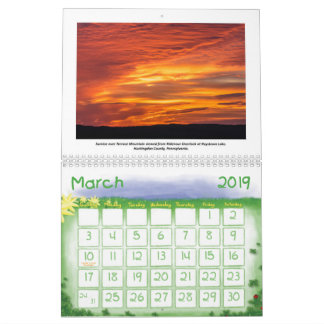 2019 Kyle's Hikes Medium Calendar