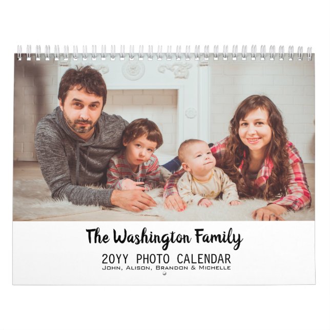 2019 Personalised Modern Family Photo Collage Calendar (Cover)