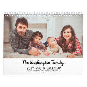 2019 Personalised Modern Family Photo Collage Calendar