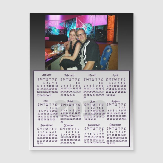 2019 Personalised Photo Mini Magnet Calendars (Front)