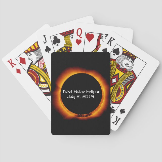 2019 Total Solar Eclipse Playing Cards (Back)