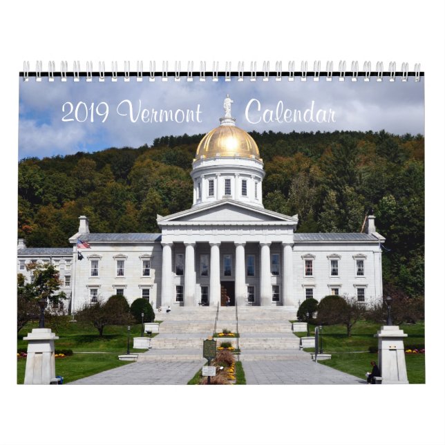 2019 Vermont Calendar (Cover)