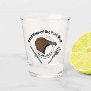2019 Year of the Pork Chop Shot Glass