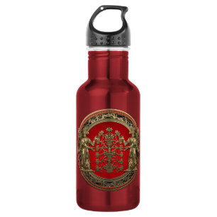 [201] Two Gold Ninurtas with Tree of Life 532 Ml Water Bottle