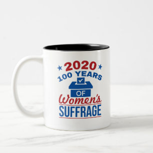 2020 100 Years Of Women's Suffrage Two-Tone Coffee Mug