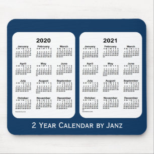 2020-2021 Police Box Blue 2 Year Calendar by Janz Mouse Mat