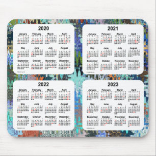 2020-2023 Crazy Quilt Holiday Calendar by Janz Mouse Mat