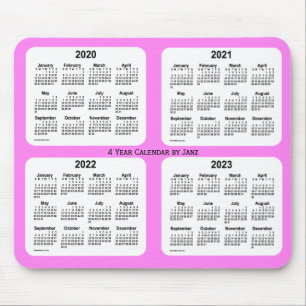 2020-2023 Violet 4 Year Calendar by Janz Mouse Mat