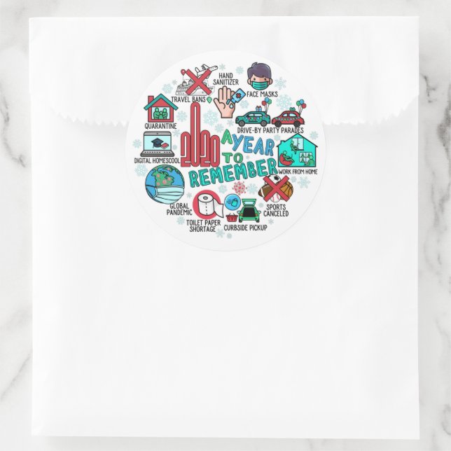 2020 A Year To Remember Round Highlights Stickers (Bag)
