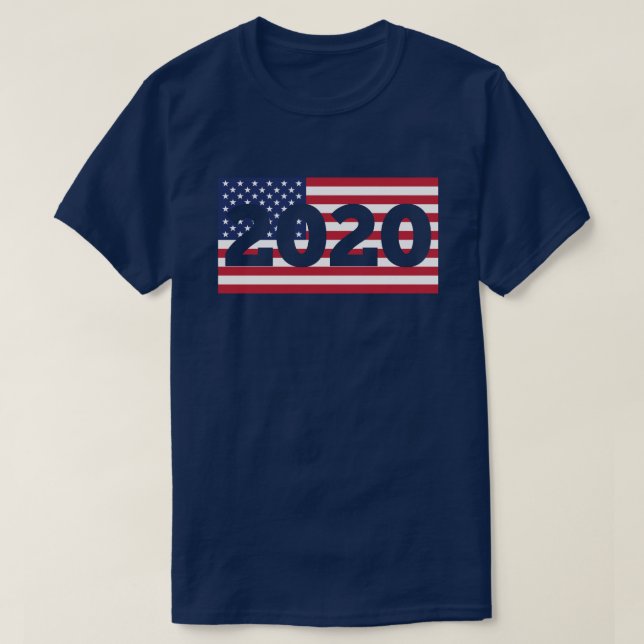 2020 American Flag T-Shirt (Design Front)