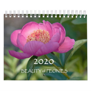2020 Beauty of Peonies Calendar