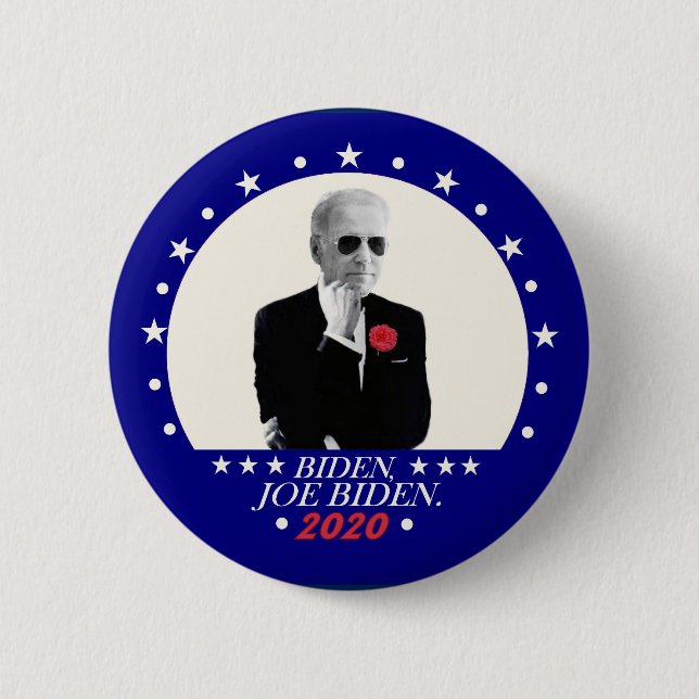 2020 Biden, Joe Biden 6 Cm Round Badge (Front)