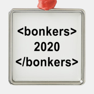 2020 Bonkers Metal Tree Decoration