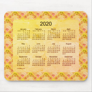 2020 Calendar by Janz Art Nouveau Foil Mouse Mat
