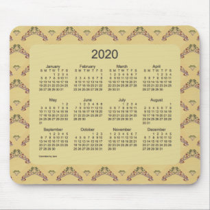 2020 Calendar by Janz Art Nouveau La Boca Mouse Mat