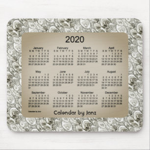 2020 Calendar by Janz Foggy Bubbles Mouse Mat