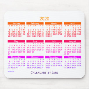 2020 Calendar by Janz Ipanema Bold Mouse Mat