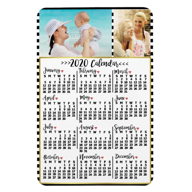 2020 Calendar (See Description for New Version) Magnet (Vertical)