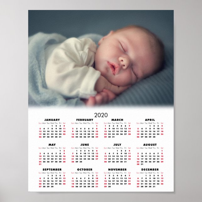 2020 Calendar Your Photo Poster (Front)