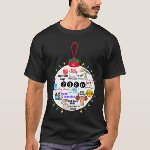2020 Christmas Ball Social Distance Quarantine Chr T-Shirt