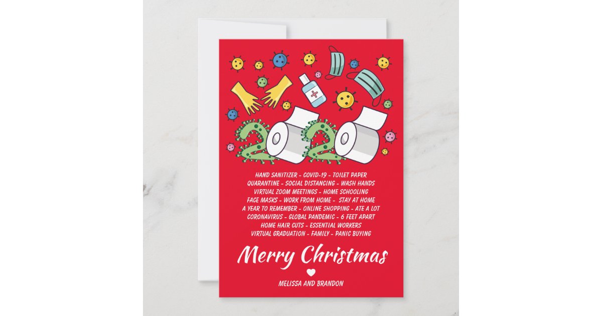 2020 Christmas Covid Holiday Card | Zazzle.co.uk