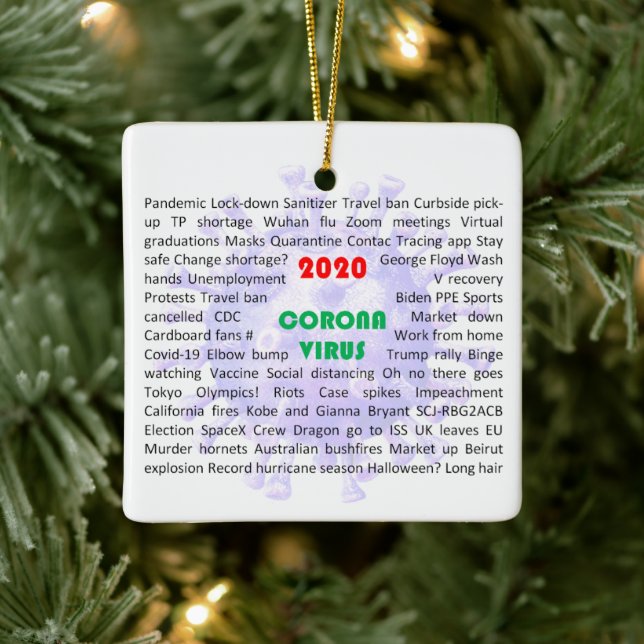 2020 Christmas Ornament for Corona Virus (Tree)