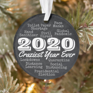 2020 Craziest Year Ever Funny Souvenir Keepsake Ornament