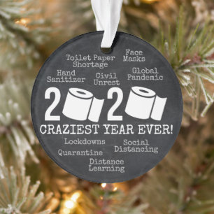 2020 Craziest Year Ever Funny Toilet Paper Ornament