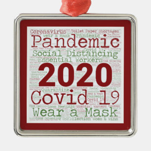 2020 Crazy Year Memories Metal Tree Decoration