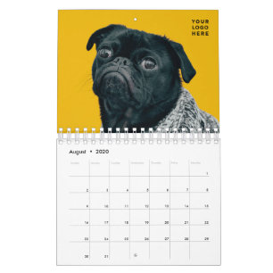 2020 Custom Photo Calendar Company logo Editable