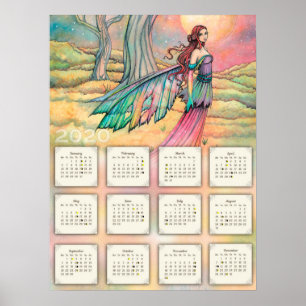 2020 Fairy Calendar Poster by Molly Harrison