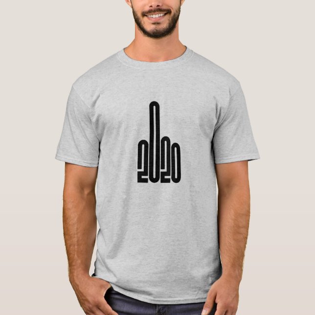 2020 Finger Black T-Shirt (Front)