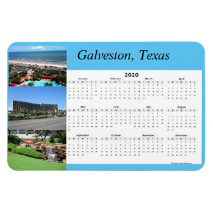 2020 Full Year Magnetic Calendar Magnet