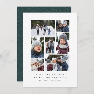 2020 fun inspirational photo collage holiday card