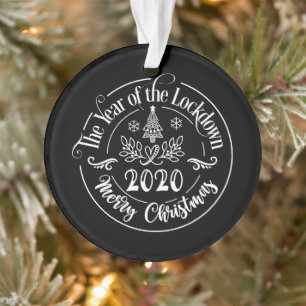 2020 Funny Festive Holiday Photo Christmas Ornament