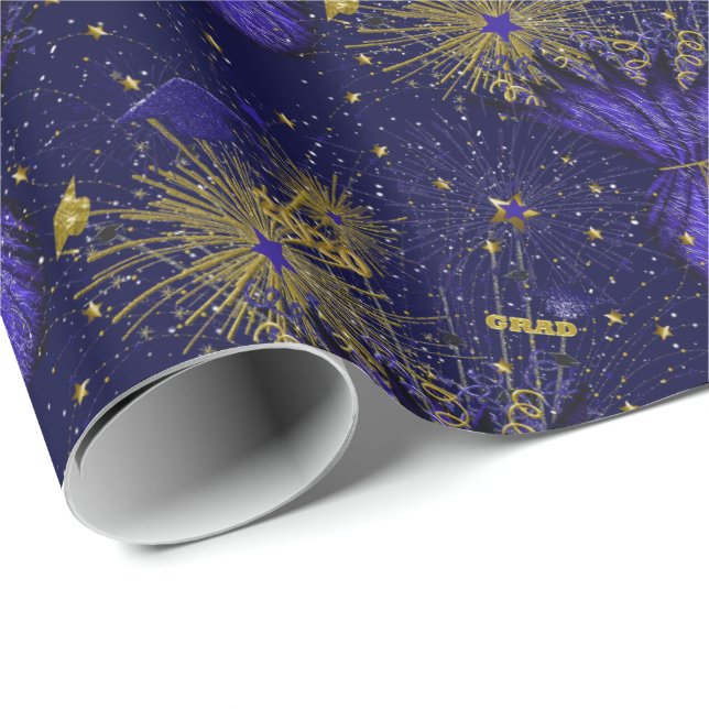 2020 Grad Centerpiece-Dark Blue-Gift Wrapping Wrapping Paper (Roll Corner)