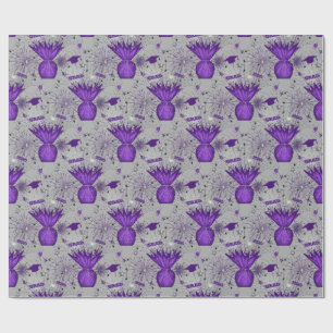 2020 Grad Centerpiece-Purple-Grey-GIFT WRAP PAPER