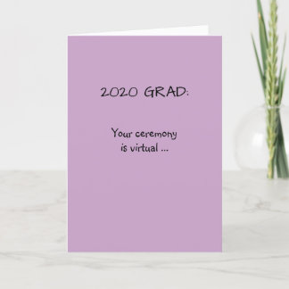 2020 Graduation Congratulations Card