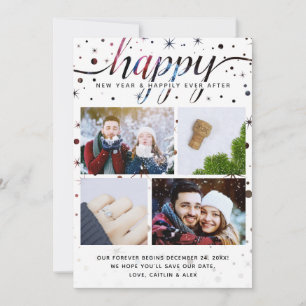 2020 HAPPY News Colour-Matching Typography Holiday Card