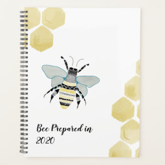 2020 Honey Bee Zen Doodle Planner Personalise