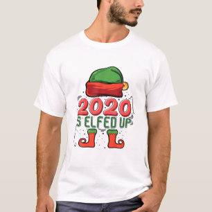 2020 Is Elfed Up Funny Christmas Family Pajama Gif T-Shirt