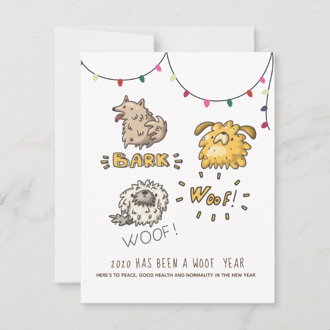 2020 It's been a WOOF Year DOG Christmas Funny (Front)