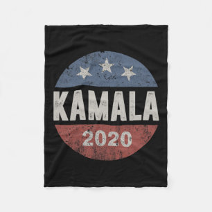 2020 Kamala Harris Vintage Button  Fleece Blanket